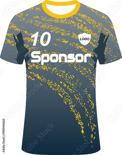 Abstract Sports Jersey Vector Design, Jersey Sublimation Print Template Vector.