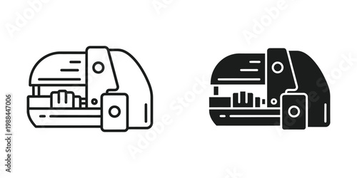 Side-by-side comparison of a classic and modernized retro video game console design