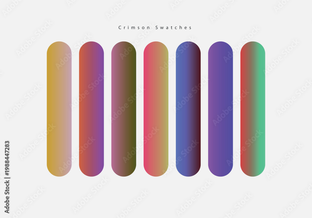 Fototapeta premium Crimson Swatches - Creative Graphic Design Template Vector