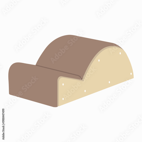 Pilates Spine Corrector Vector  Arc Barrel Minimal Fitness Equipment Illustration