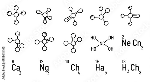 Various chemical molecular structures and formulas displayed.