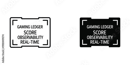 Comparative design of gaming ledger score display stickers for real-time observability