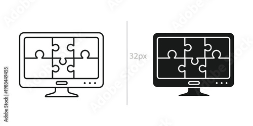Comparison of monitor display quality between low and high contrast modes