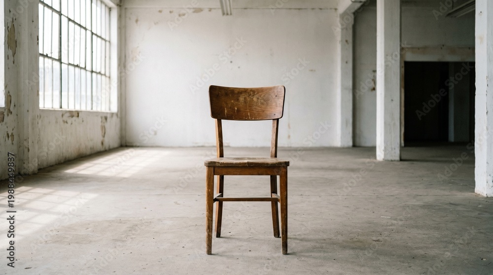 Fototapeta premium old chair in the room