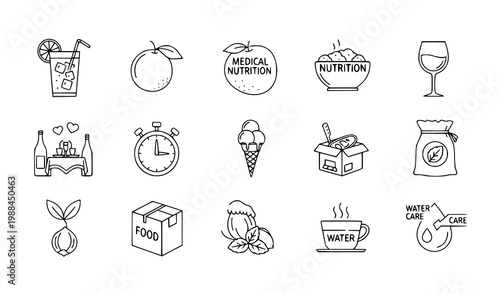 Collection of headwear icons including fedoras beanies baseball caps graduation caps with baseball cap winter hat flat design white background headwear collection mortarboard accessories