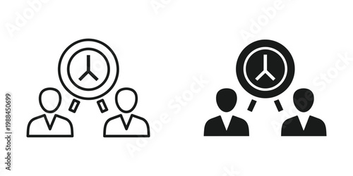 Contrast between observing and being observed in a professional setting