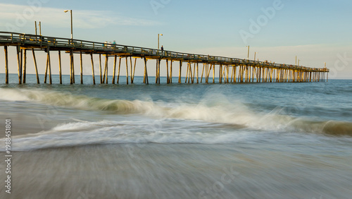 Schilderij op canvas Nags Head Fishing Pier, Outer Banks, NC
