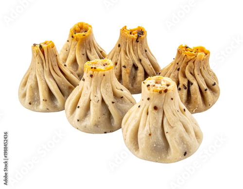 Small indian fettuccine-shaped cookies with sesame seeds and orange zest