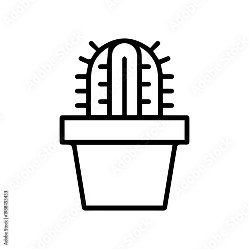 Potted Cactus Icon