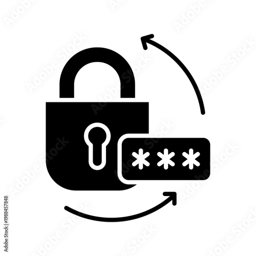 password color line icon.