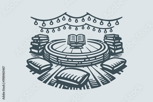 Protest Art and Graffiti Workshop Linocut Scene