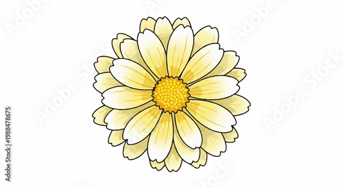 Delicate yellow flower with layered petals and a textured center