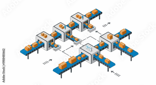 Industrial workflow and production process.