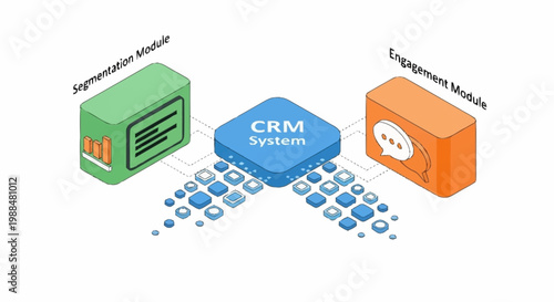 CRM system with integration and engagement modules.