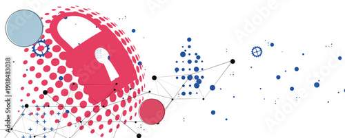 cyber security technology design web concept for business and internet project.