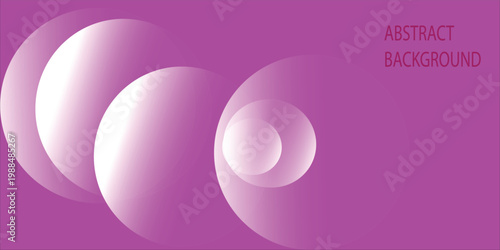 Vibrant purple abstract background with gradient spheres and circles