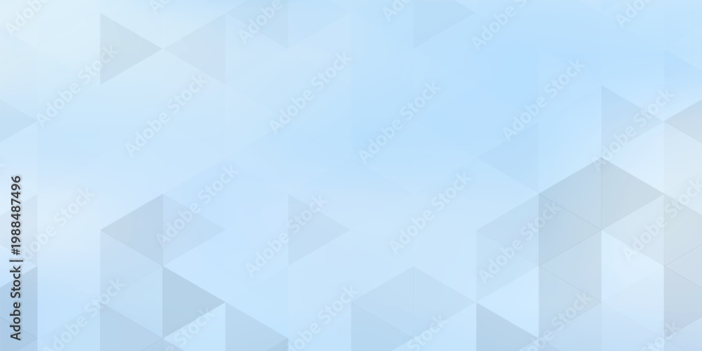 Obraz premium Gradient pastel blue background on triangle pattern. Geometric abstract soft tone pixel background. vector eps10