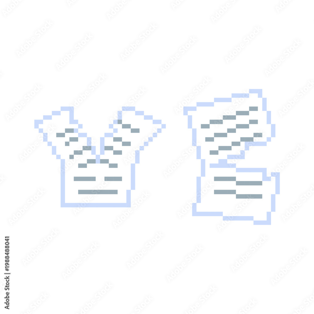 Obraz premium Ripped papper draw pixel art