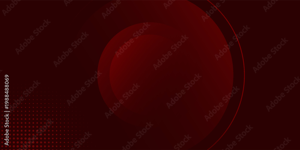Obraz premium Red technology futuristic internet network connection dark black background, photo connection pattern