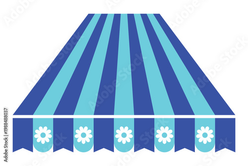 vector illustration of a tent icon, tent shop icon, cafe icon, event tent icon.