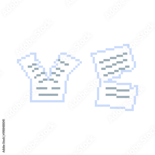 Ripped papper draw pixel art