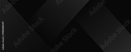  black geometric abstract background overlap layer on dark space with diagonal lines decoration. Modern graphic design element striped style for banner,