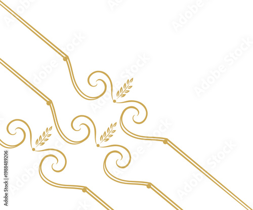 Ornate Elegant Line Corner 