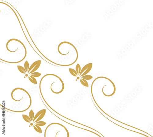 Ornate Elegant Line Corner 