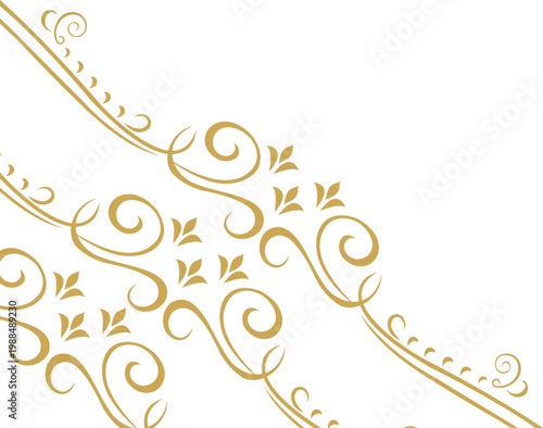 Ornate Elegant Line Corner 