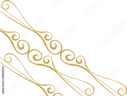 Ornate Elegant Line Corner 