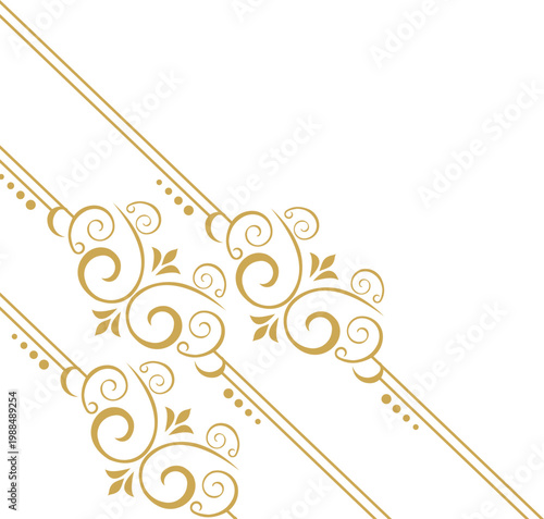 Ornate Elegant Line Corner 