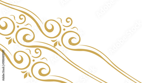 Ornate Elegant Line Corner 
