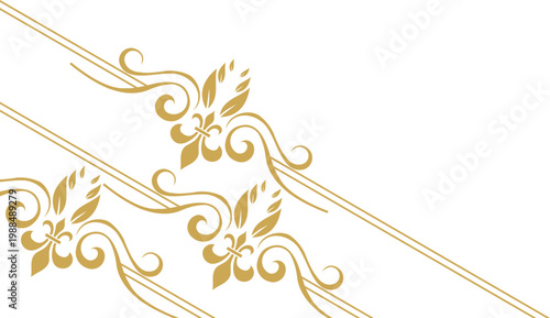 Ornate Elegant Line Corner 