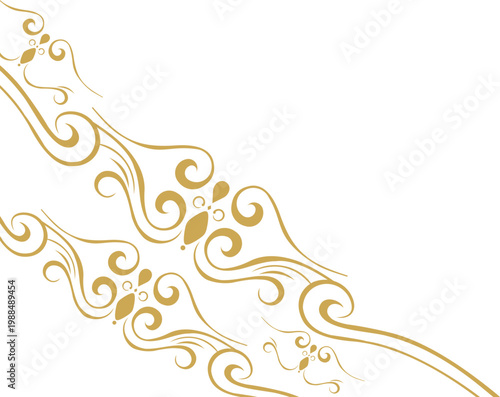 Ornate Elegant Line Corner 