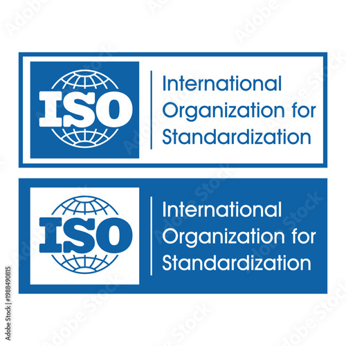 ISO International Organization for Standardization Official Logo Badge for Global Compliance and Quality Recognition