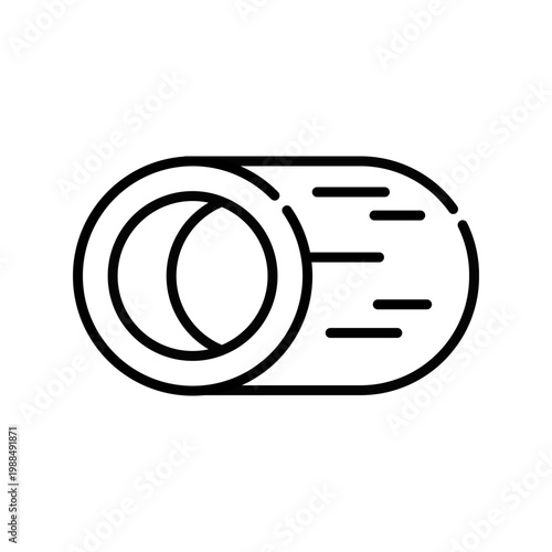 Metal Tube Icon Professional UI Symbol for Pharmaceutical Ointment