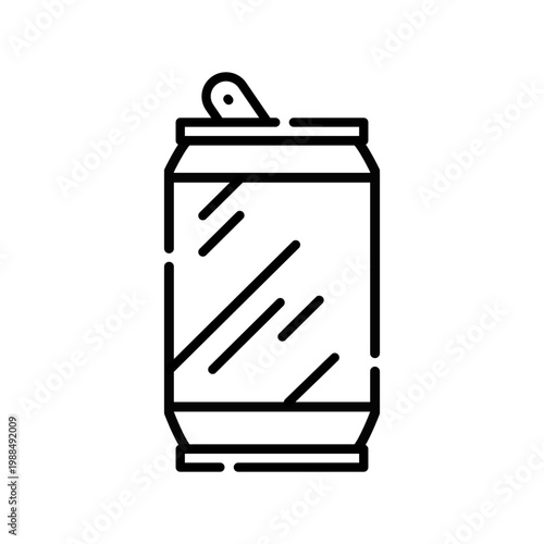Beverage Can Icon Professional UI Symbol for Aluminum Drink Packaging