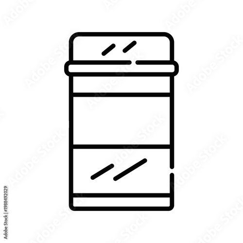 Biscuit Tin Icon Professional UI Symbol for Confectionery Metal Packaging,