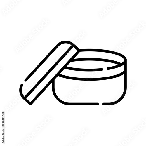 Cosmetic Tin Icon Professional UI Symbol for Aluminum Beauty