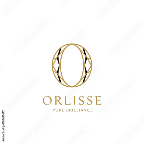 Golden Orlisse Pure Brilliance Logo Design.