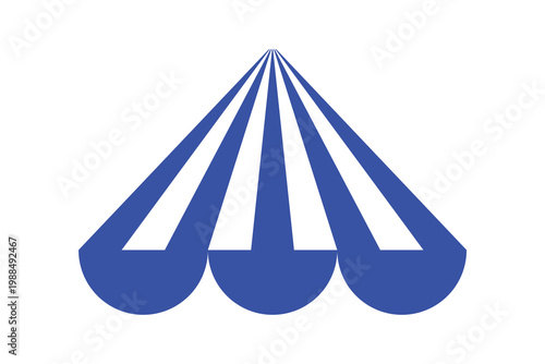 vector illustration of a tent icon, tent shop icon, cafe icon, event tent icon.