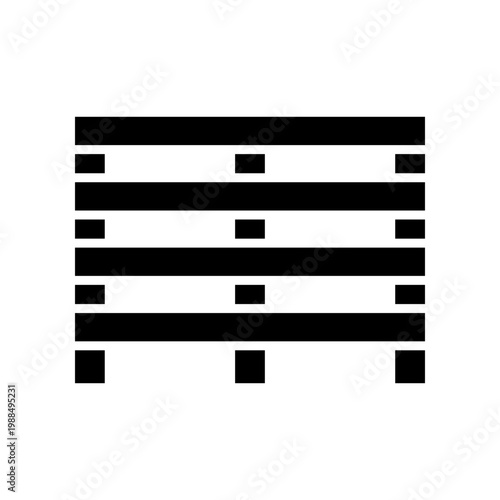 Metal Pallet Icon Professional UI Symbol for Heavy Duty Steel Pallet,