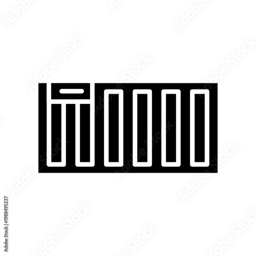 Shipping Container Icon Professional UI Symbol for Global Logistics