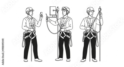 Safety Harness Demonstration for Workers.