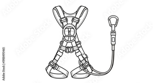 Safety Harness Equipment for Construction and Industrial Work.