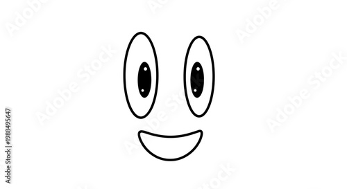 A simple cartoon smiley face illustration.