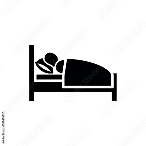 Person Sleeping in a Bed.