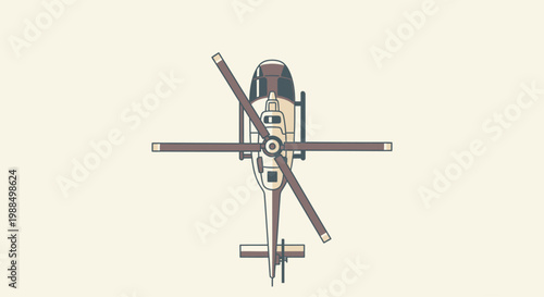 Armed Forces Day illustration of a military helicopter in flight