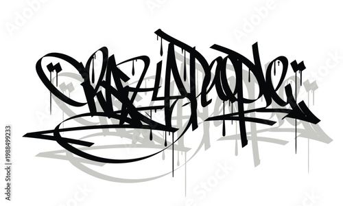 CRAZY PEOPLE graffiti tag style design