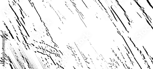 Tire tracks background for rally, drift, motocross, off-road and other auto and motorsport. Black tire marks on a white background with a worn effect and splashes of dirt. Vector isolated texture